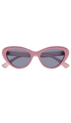 Gafas de sol symbols cat eye en color rosado talla all en & - Pink. Talla all - Gucci - Modalova