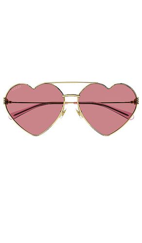 Gafas de sol en color rosado talla all en - Pink. Talla all - Gucci - Modalova