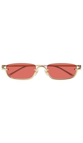 GG Upside Down Rectangular Sunglasses in - Gucci - Modalova