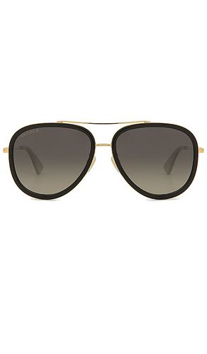 Web Block Pilot Sunglasses in Black - Gucci - Modalova