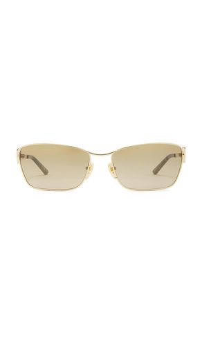 Rectangular sunglasses in color metallic size all - Gucci - Modalova
