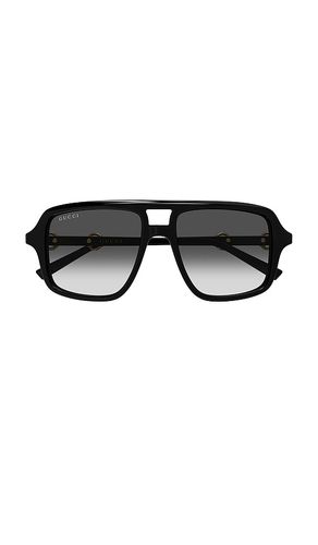 Gucci Shield Sunglasses in Black - Gucci - Modalova