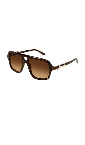 Gucci Shield Sunglasses in Brown - Gucci - Modalova