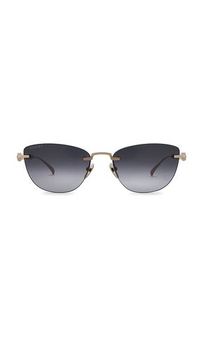 Gucci SONNENBRILLE in Gold & Grey - Gucci - Modalova