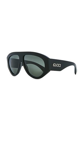 Gucci Aviator Sunglasses in Black - Gucci - Modalova