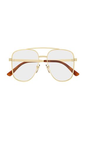 Gafas de sol pilot en color oro metálico talla all - Gucci - Modalova