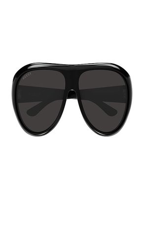 Gucci Round Sunglasses in Black - Gucci - Modalova