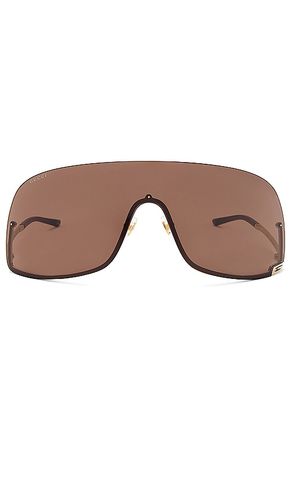 Tom Mask Sunglasses in Metallic - Gucci - Modalova