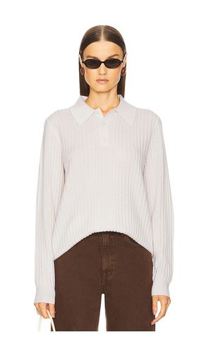 Theo Waffle Long Sleeve Polo in Cashmere in . Taglia M, S, XL, XS - Guest In Residence - Modalova