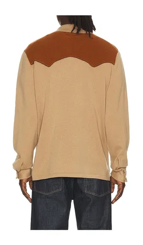 Western Button Up Shirt in Tan,Cognac. - size M (also in S, XL/1X, XXL/2X) - Guest In Residence - Modalova