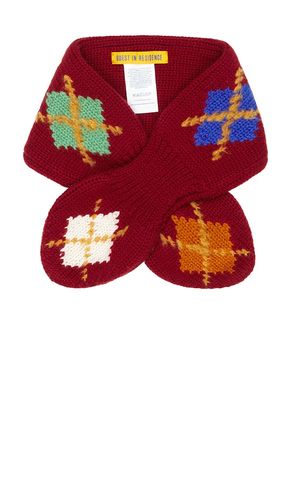 Argyle Bowtie Scarf in Red - Guest In Residence - Modalova