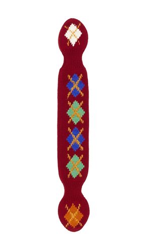 Argyle Bowtie Scarf in Red - Guest In Residence - Modalova