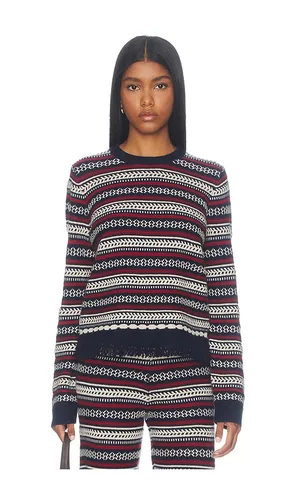Western Stripe Crew Sweater in . Size L. Also in M, S, XS - Guest In Residence - Modalova