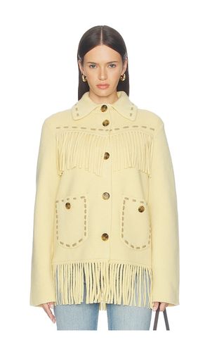 Western Fringe Jacket in Yellow. - size L (also in S, XS) - Guest In Residence - Modalova