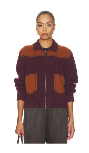 Saddle Up Jacket in Burgundy. - size M (also in S, XS) - Guest In Residence - Modalova