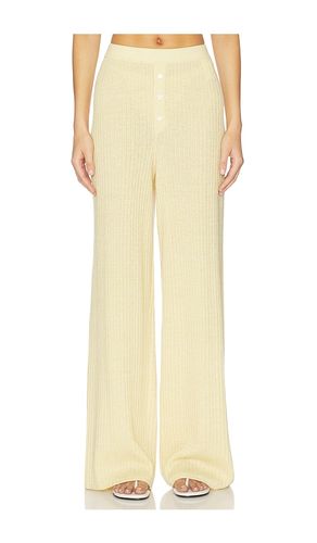 Rib Everywear Pant in Lemon. - size M (also in S, XS) - Guest In Residence - Modalova