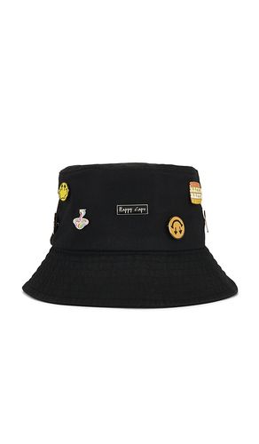 Happy Caps Pin Bucket Hat in Black - Happy Caps - Modalova