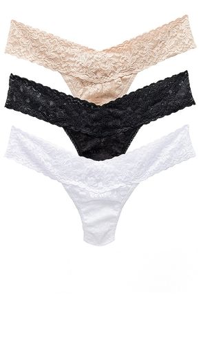 Low Rise Thong 3 Pack in Black - Hanky Panky - Modalova