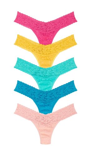 Signature Lace Low Rise Thong 5 Pack in Multi - Hanky Panky - Modalova