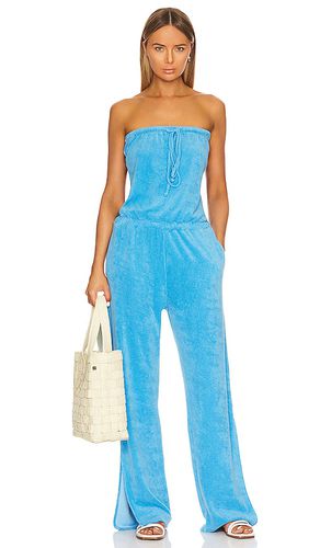 Bandeau Jumpsuit in Teal. - size L (also in M, S) - MONROW - Modalova