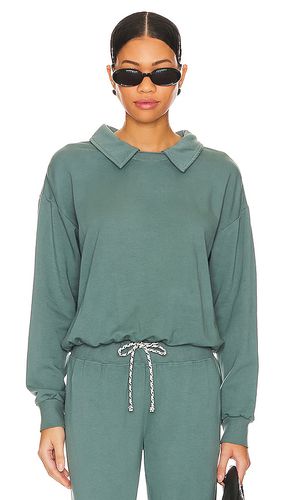 Supima Fleece Collared Sweatshirt in . Size M, S, XL, XS, XXS - MONROW - Modalova