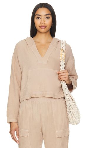 Gauze Pullover Hoody in Brown. - size S (also in XS) - MONROW - Modalova