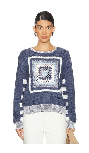 Crochet Pullover Sweater in Blue. - size S (also in XL, XS) - MONROW - Modalova