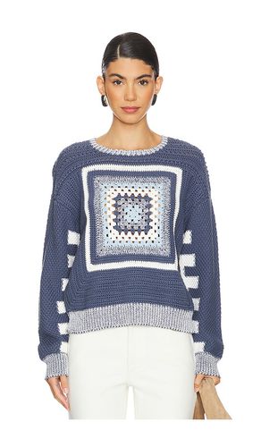 Jersey crochet pullover en color azul talla M en - Blue. Talla M (también en L, S, XL, XS) - MONROW - Modalova