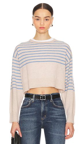 Wool Cashmere Stripe Crew Neck Sweater in . Taglia M, XL, XXS - MONROW - Modalova