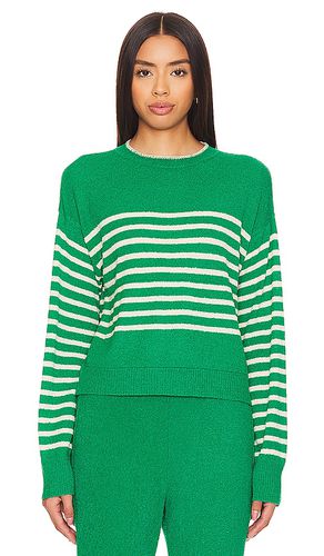 Boucle Knit Stripe Sweater in Green. - size XL (also in XS, XXS) - MONROW - Modalova