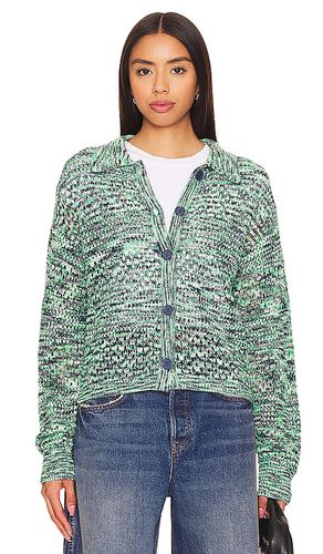 Space-dye Crochet Cardigan in Green. - size L (also in XL, XXS) - MONROW - Modalova