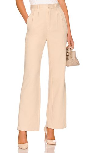 Bonded Thermal Pleated Pant in Cream. - size L (also in M) - MONROW - Modalova