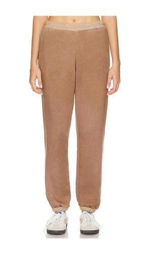 Teddy Fleece Sweatpant in Brown. - size L (also in M, S, XS) - MONROW - Modalova