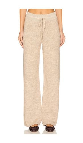 Pantalón organic cashmere relaxed en color beige talla L en - Beige. Talla L (también en M, S, XL, XS) - MONROW - Modalova