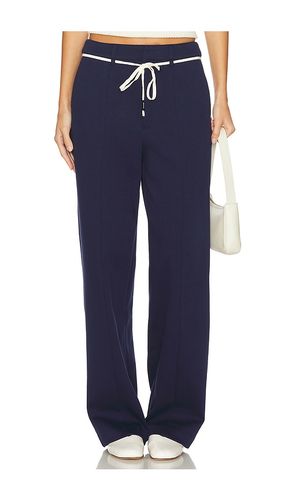 Cotton Knit Trousers in Navy. - size L (also in M, S, XL, XS) - MONROW - Modalova