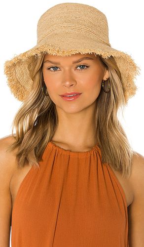 Packable raffia bucket hat in color neutral size all in - Neutral. Size all - Hat Attack - Modalova