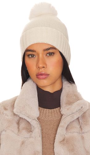 Cashmere Cuff Slouchy Beanie With Faux Pom in - Hat Attack - Modalova