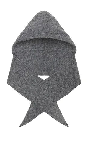 Cable Hooded Scarf in - Hat Attack - Modalova