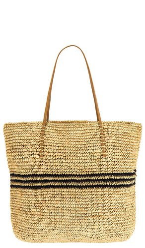 Hat Attack Luxe Stripe Tote in Tan - Hat Attack - Modalova