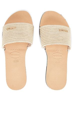 You Malta Metallic Sandal in Tan. - size 37/38 (also in 39/40, 41/42, US 11/12/ BRZ 41-42, US 9/10/ BRZ 39-40) - Havaianas - Modalova