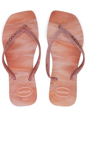 Sandalia slim square pau brasil en color rosado talla 35/36 en - Pink. Talla 35/36 (también en 37/38, 39/40, 41/42) - Havaianas - Modalova