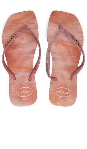 Sandalia slim square pau brasil en color rosado talla 35/36 en - Pink. Talla 35/36 (también en 41/42) - Havaianas - Modalova