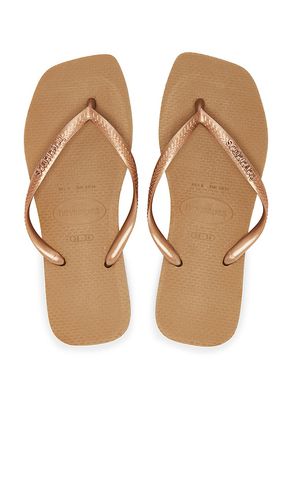 Sandalia slim square en color talla 35/36 en - Rose Gold. Talla 35/36 (también en 37/38, 39/40, 41/42) - Havaianas - Modalova