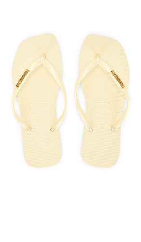 SANDALE SLIM SQUARE LOGO METALLIC in . Größe 41/42. Also in 39/40 - Havaianas - Modalova