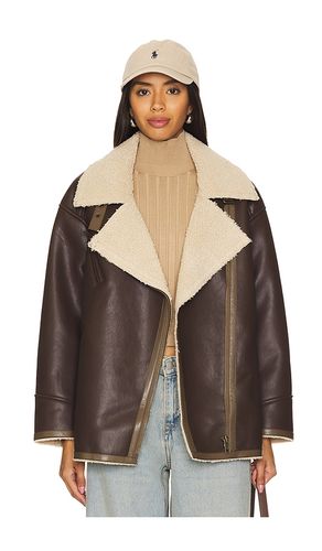 Leith Faux Fur Coat in Chocolate. - size S (also in XS) - HEARTLOOM - Modalova