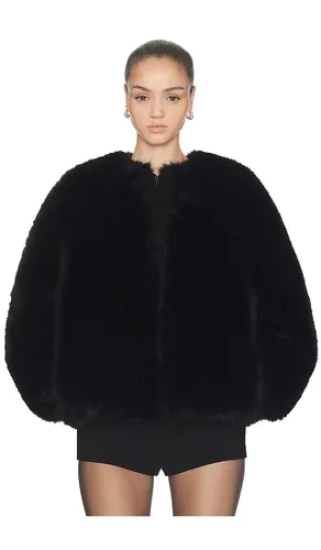 Long Hair Faux Fur Bomber in . Size M. Also in XXS, L - HAELO - Modalova