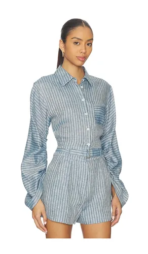 Top con botones raquel en color azul talla M (también en XS) - HEVRON - Modalova