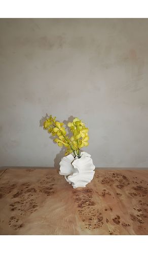 HueGah Home Gjeli Vase in White - HueGah Home - Modalova