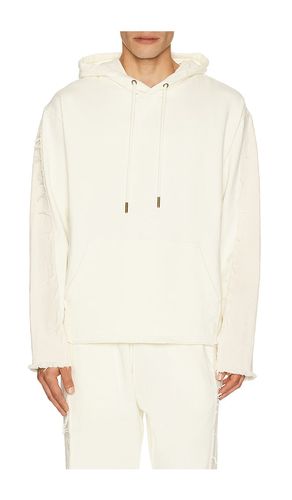 Denim Panel Hoodie in Cream. - size L (also in M, S, XL/1X, XXL/2X) - Honor The Gift - Modalova