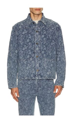 Floral Utility Jacket in Blue. - size M (also in S, XL/1X, XXL/2X) - Honor The Gift - Modalova